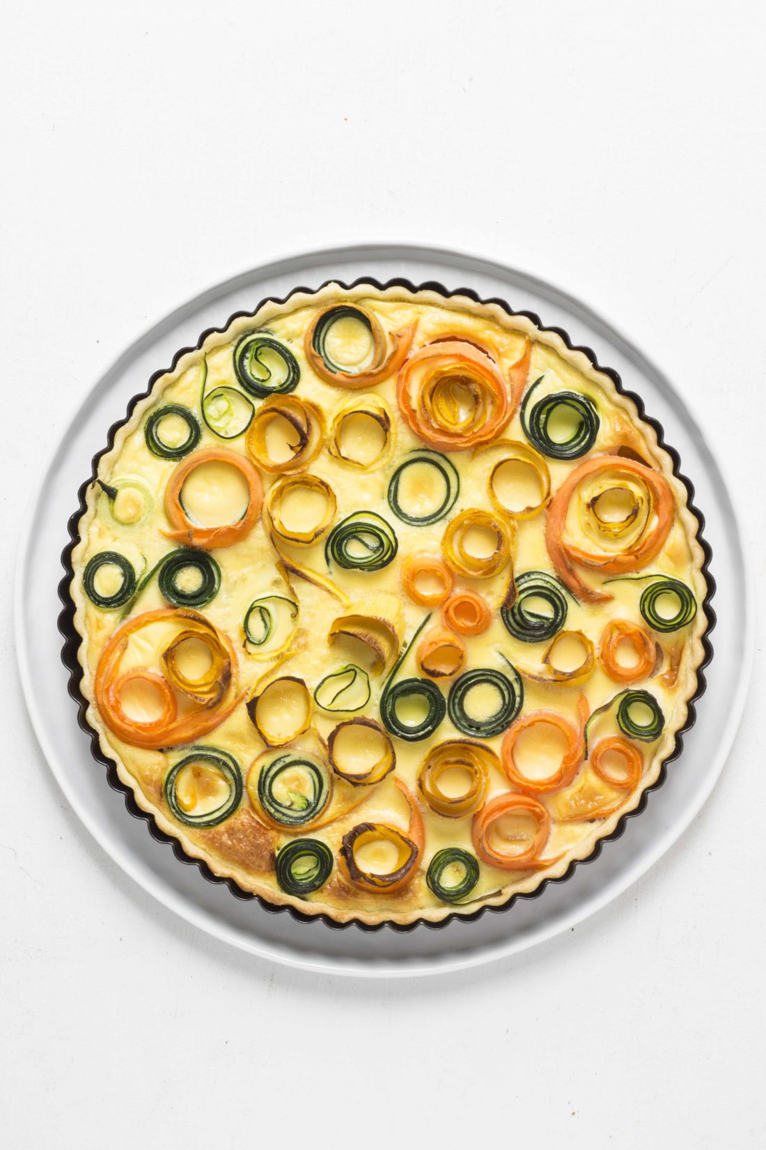 Tarte de légumes fleurs